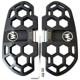 Begode: Honeycomb/Hex Pedal Set, Diecast. Black