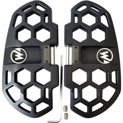 Begode: Honeycomb/Hex Pedal Set, Diecast. Black