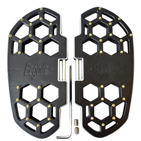 Begode: Honeycomb/Hex Pedal Set, Diecast. Black